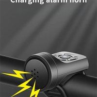 AliExpress NONE USB Rechargeable Bicycle Electric Bell Motorcycle Horn 4 Modes Mountain Bike Bell Cycling Anti-theft Alarm Horn Bike Accessorie