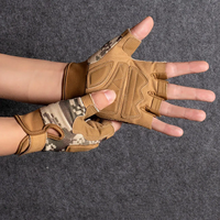 AliExpress NONE Unisex Half Finger Tactical Cycling Gloves Shock Absorbing Non-Slip Durable Padded for Motorcycle Training Gym Fitness Sports