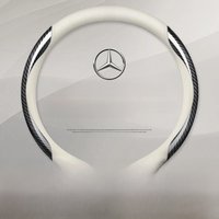 Car Anti-slip Leather Steering Wheel Cover For Mercedes-Benz A B C E S V R-Class C43 CLA GLA GLB GLC GLK SLK SL Vito W203 GLE ML