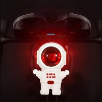 AliExpress Innovative Astronaut-themed Bicycle Tail Light for Mountain and Road Bikes - Night Riding Light Warning Light Guide Light Cyclin
