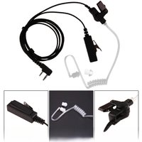 for Baofeng Kenwood UV-5R Radios Microphone Earphone Earbud Earpiece Headphone 2 Pin Covert Acoustic Tube Earpiece Headset Mic