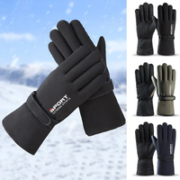 AliExpress Other Mens Winter Skiing Gloves Warm and Plush Thickened Waterproof Gloves Outdoor Cycling Windproof and Coldproof Gloves