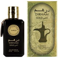 Dirham Gold 100ml Perfume Arabian Wood Musk Arab Long Lasting Fragrance Made in Dubai UAE Parfum