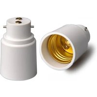 2pcs Universal Bayonet B22 to E27 Screw Lamp Holder LED Halogen CE RoHS Light Bulb Socket Converter Adapter