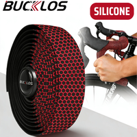 BUCKLOS Bicycle Handlebar Tape Silicone Anti-slip Sweat-absorbent Shock Absorption Road Bike Handle Bar Cuffs Cycling Wrap Belt