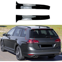 Car Rear Window Side Spoiler ABS Spoilers Canards Splitter For Volkswagen VW Golf 7 Variant Wagen 2014-2017 Gloss Black Carbon