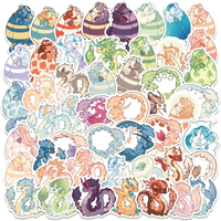 AliExpress NONE 50PCS Cartoon Cute Dragon Trend Creative Graffiti Sticker Bike Skateboard Car Helmet Laptop Computer Stickers