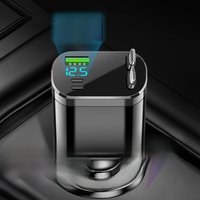 120W Car Charger Retractable 5 IN 1 Fast Charging PD QC3.0 Car Charger WithType C fast Charging Cable Cigarette Lighter Adaper