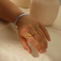 Freshwater Shell Shell Starfish Jewelry Set Gold Color Rings Bracelet Sets For Women Fashion Stainless Steel Summer Party Gifts