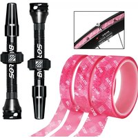 AliExpress BUCKLOS 55/60/65MM Bike Tubeless Valve Road Bicycle Presta Valve Bicycle Tubeless Rim Tape MTB F/V Valves Wheelset Tape Strip