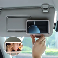 BLALION Car Sun Visor Makeup Mirror Rechargeable Touch Sensor Cosmetic Mirror Large Screen Fill Light Car Vanity Interior Mirror