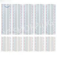 10PCS MB102 Breadboards Kit Include 5PCS 830 Point 5PCS 400 Point Solderless Breadboards for Arduino