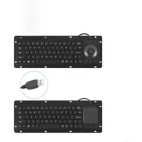 1pc Industrial USB Touches Board Keyboards with Touchpads and High Durability for Medicals and Security Systems