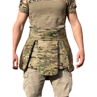 Replica Russia Tactical Kilt "Samurai" in Multicam Camo Color, MOLLE System Battle Belt with Thigh Protection, Airsoft C