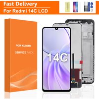 6.88'' For Xiaomi Redmi 14C LCD Display Screen Touch Panel Digitizer Replacement Parts For Xiaomi Redmi 14C Screen +Frame