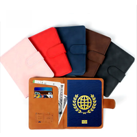 Unisex RFID ANTI Blocking Travel Passport Covers Holder Case with Hasp for Men Women Passport Wallet Case Travel Accessories Bag