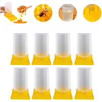 1-10pc Honey Bee Nest Door Feeding Drinking Water Box Non-toxic Honey Bee Feeder Drinking Water Waterer Watering Bees Tools