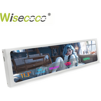Wisecoco 11.3 inch Secondary Screen 1920*440 IPS LCD Monitor USB Type-C Display for PC Laptop Aida64 DIY for Windows 10/11 Only