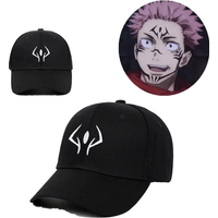 Anime Jujutsu Kaisen Embroidery Hat Sukuna Cosplay Ryomen Adult Snapback Hats Accessories Adjustable Baseball Cap Outdoor Gift