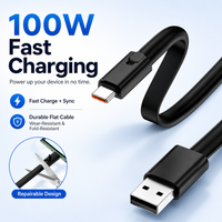 USB A to USB C Cable 1.2M/1.8M, Repairable Type C Charger Cord, Fast Charging 480Mbps Data Sync, Durable TPE for Phone Tablet