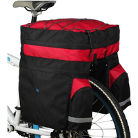 AliExpress NONE Roswheel 60L Bike accessories Bag Black Blue Red Double Bicycle Rear Seat Trunk Bag Handbag Pannier With Rain Cover