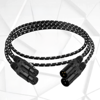 TODN HIFI xlr audio cable Stereo high purity 6N OFC gold-plated xlr plug Male to female for microphone mixer