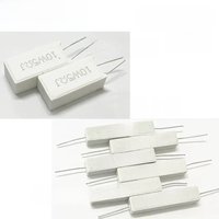 10PCS 10W Cement Ceramic Resistor Power Resistance 5% 0.1 ~ 100K 0.1R 10R 50R 0.25 0.33 0.5 1 2 5 8 10 15 20 25 30 100 1K 2K Ohm