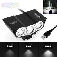 AliExpress RTNLIT Outdoor LED Bicycle Light 4-Mode Bike Head Lights Cool White Color 3 Cycling Front Lamp Headlights 5V USB