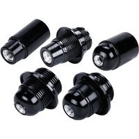 1PCS E27 Self-locking Bakelite Lamp Holder E26 Aluminum Cap Screw LED Light Head Socket Floor Desktop Light Bulb Base 4A 250V
