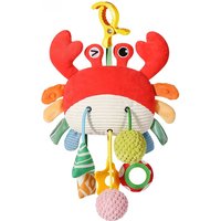 Plush Pull String Sensory Toys with Rattle Montessori Toys for Babies Toddlers Mobiles for Cribs Birthday Gifts Travel Toys