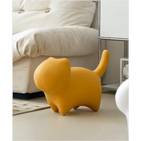 Nordic Design Modern Kids Children Toy PE Plastic Eco-environment Animal Outdoor Cat Low Stool Chair