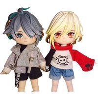 Alhaitham Kaveh Ob11 Face Water Sticker GSC Clay Man Genshin Impact Faceplate Handmade Alternate Expression Doll Accessory