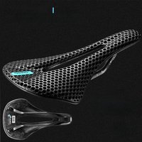 AliExpress RYET Bike Carbon Saddle 3D Printed Saddle 140mm 7x9mm Round Rail Superlight Road MTB Racing Bicycle Seat Saddles Cushion Parts