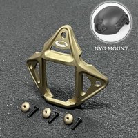 Tactical Helmet Frame Mount NVG Shroud Adapter 3 Hole Skeleton ARC Rail Lightweight Aluminum for FAST MICH Helmet