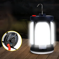 Camping Light Powerful Solar LED Lamp 4500mAh Rechargeable 1000LM Emergency Power Bank Foldable 6 Light Mode for Camping Fishing