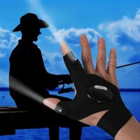 AliExpress ESMARTER LED Half Finger Glove for Men Women Outdoor Waterproof Night Fishing Bait Cycling Running Flashlight Durable Fingerless Gloves