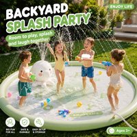 1PC 100/170cm Play Inflatable Water Sprinkler Pad Beach Spray Mat Outdoor Game Toy Lawn Swimming Pool Mat Toys