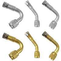 AliExpress vvcesidot 1 Pcs 45/90/135 Degree Angle Brass Air Tyre Valve Stem With Extension Adapter For Car Truck Motorcycle Cycling Accessories