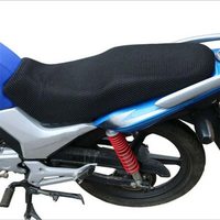 AliExpress NONE 1Pcs 3D Black Motorcycle Electric Bike Mesh Net Seat Cover Breathable Protector Motorbike Scooter Seat Covers Cushion 85*60cm