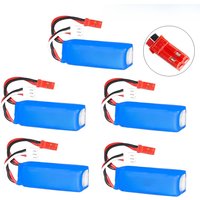 7.4V 600mAh 601844 Lipo Battery for WLtoys K969 K979 K989 K999 P929 P939 RC Car Spare Parts 2s 7.4v Battery JST PLUG 5PCS