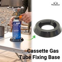 Pandatour Outdoor Camping Cassette Stove Gas Canister Base Fixing Bracket Cassette Gas Canister Stabilizing Base Stabilizer