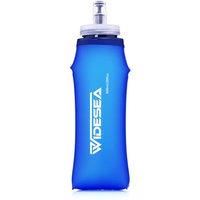 AliExpress widesea Widesea Camping 600ml Soft Water Bottle Drinking Sport Folding Bag Flask Outdoor Running Hydration Pack Waist Bicycle BPA Free