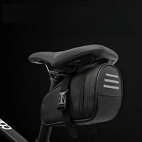 AliExpress Waterproof Bicycle Saddle Bag Portable 1L MTB Rear Bag Reflective Bike Leather Storage Bag Bike Accessories