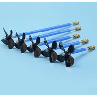 4mm Blue Boat Shaft Rc Bait Boat Fishing Ship Spare Parts 4mm Boat Shaft Drive Shaft + Coupling + 4 Blades Propeller For Rc Boat