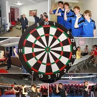 12inch/15inch/17inch, Double-sided Printed Dart Board, Professional Dart Target, Outdoor Dart Game Supplies