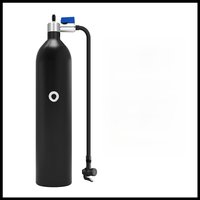 AliExpress CYCLAMI Aluminum Alloy 1.3L MTB Road Inflator Tyre Air bottle Tire Booster With Valve Gas Cylinder For Bike Vacuum Tubeless Tire