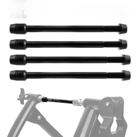 AliExpress MUQZI Trainer Thru Axle Adapter M12 x 1.5/1.75 Thread 160-172mm 166-178mm Shaft Bike Wheels Quick Release Skewers