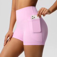 AliExpress Rooftrellen Women Sports Short With PocketedYoga Legging Shorts Squat Proof High Waist Fitness Tight Shorts Quick Drying Cycling Workout Gym