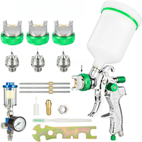 HVLP Professional Spray Gun 1.4/1.7/2.0/2.5mm Steel Nozzle Gravity Spray Gun Portable Car Paint Spray Gun DIY Spray Paint Kit