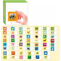 54 Pcs Spanish Early - Learning Word Flashcards for Kids Over 1 Year Old Kids Learning